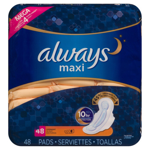 Always Napkin Total Protection With Wings Large Value Pack 48pcs Online at  Best Price, Sanpro Pads