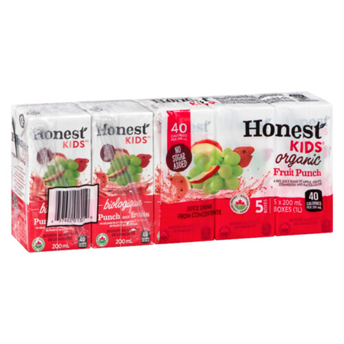 Honest Kids Juice Fruit Punch 5 x 200 ml
