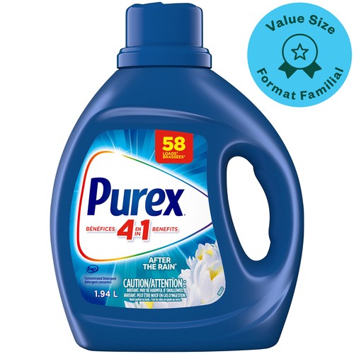 Purex 4 In 1 Liquid Laundry Concentrated Detergent After The Rain 50 Loads 2.03 L
