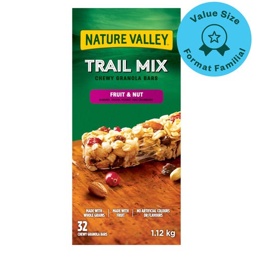 Nature Valley Trail Mix Chewy Granola Bars Fruit & Nut 1.12 kg
