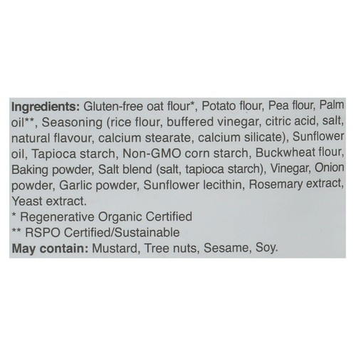Hippie Snack Crunchers Snacking Crackers Salt & Vinegar 110 g