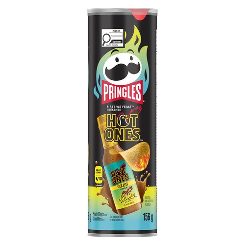 Pringles Potato Chips Hot Ones Verde 156 g
