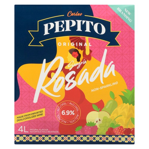 Pepito Sangria Rosada 7% Alcohol 4 L