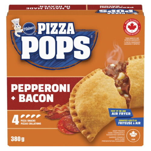 Pillsbury Pizza Pops Frozen Pizza Snack Pepperoni + Bacon 380 g