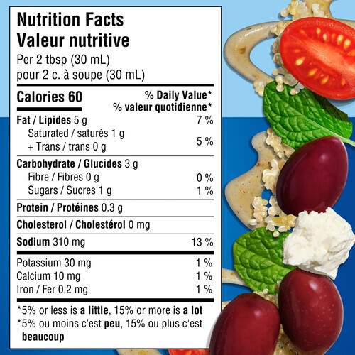 Kraft Calorie-Wise Greek Salad Dressing with Feta and Oregano 425 ml