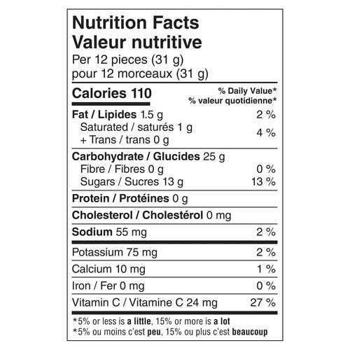 Gushers Fruit Snacks Super Sour 8 x 120 g