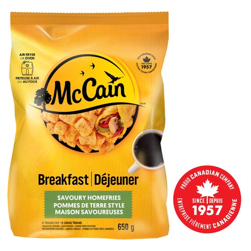 McCain Frozen Savoury Homefries 650 g