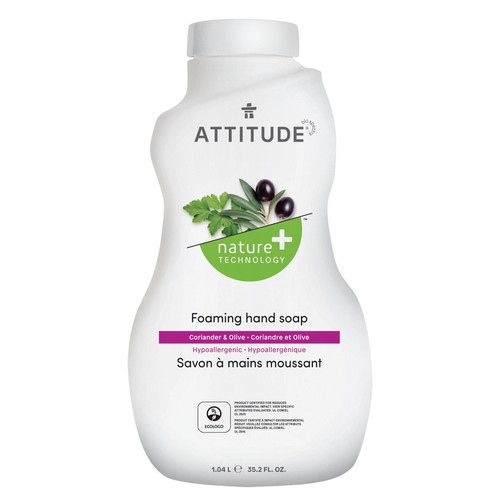 Attitude Foaming Hand Soap Refill Coriander & Olive 1.04 L