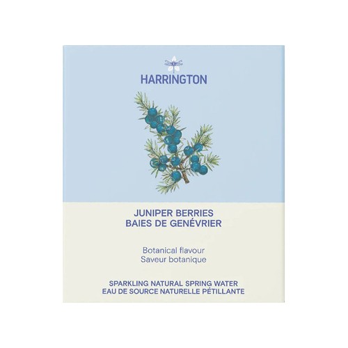 Harrington Sparkling Natural Spring Water Juniper Berries 4 x 355 ml (cans)