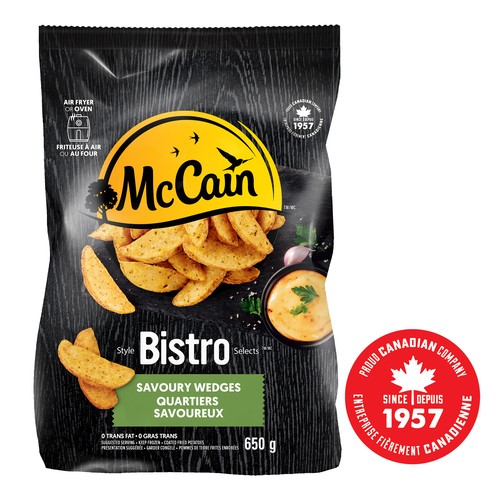 McCain Frozen Bistro Selects Savoury Wedges 650 g