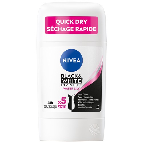 Nivea Black & White Deodorant Water Lily 51 g
