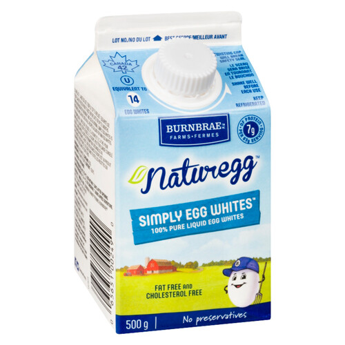 Burnbrae Farms Naturegg Fat-Free Simply Egg Whites 500 g