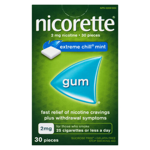 Nicorette Gum Extreme Chill Mint 30 Pieces