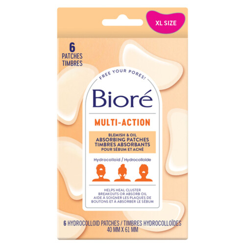 Biore Blemish & Oil Absorbing Patches Multi-Action 6 Count