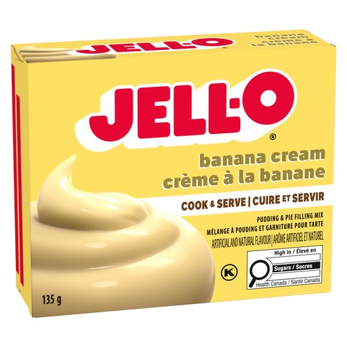 Jell-O Cooked Pudding And Pie Filling Banana Cream 135 g
