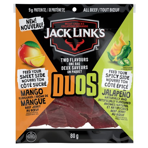 Jack Links Duos Jalapeno/Mango Beef Jerky 80 g