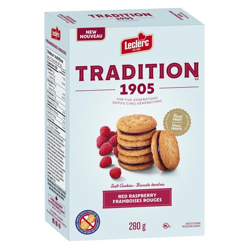 Leclerc Tradition 1905 Soft Cookies Red Raspberry 280 g