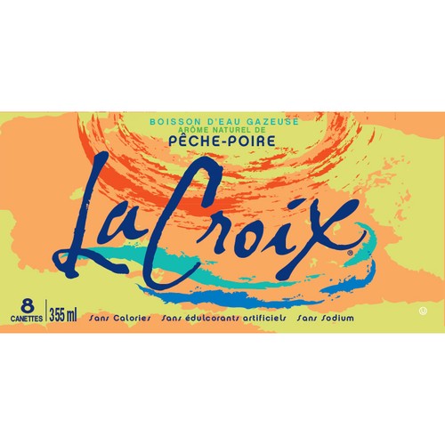 LaCroix Sparkling Water Peach Pear 8 x 355 ml (cans)
