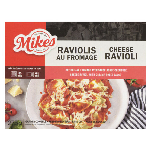 Mikes Frozen Entree Cheese Ravioli With Creamy Sauce 275 g