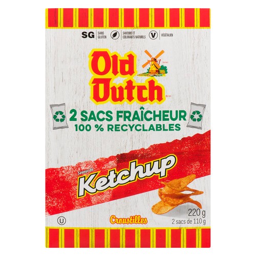 Old Dutch Potato Chips Ketchup 220 g