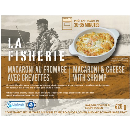 La Fisherie Frozen Macaroni And Cheese With Shrimp 620 g