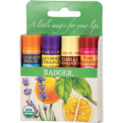 Badger Lip Balm Classic 4 Pack 16.8 g