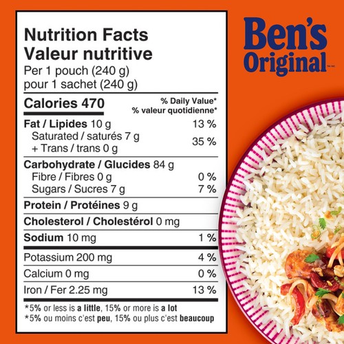Ben's Original Bistro Express Rice Side Dish Coconut Flavoured 240 g