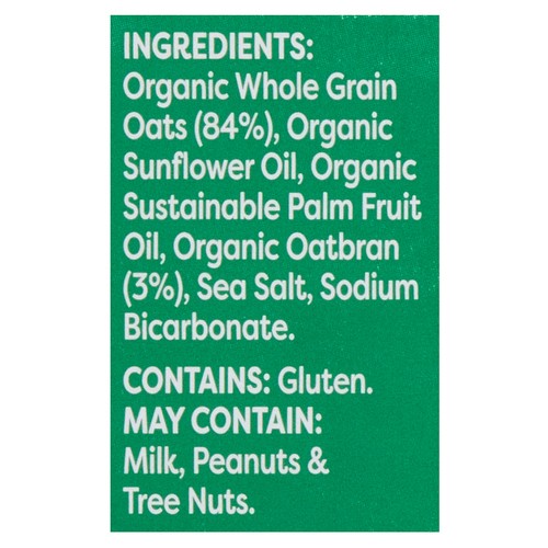 Nairn's Organic Sugar Free Cracker Whole Grain Oat 250 g