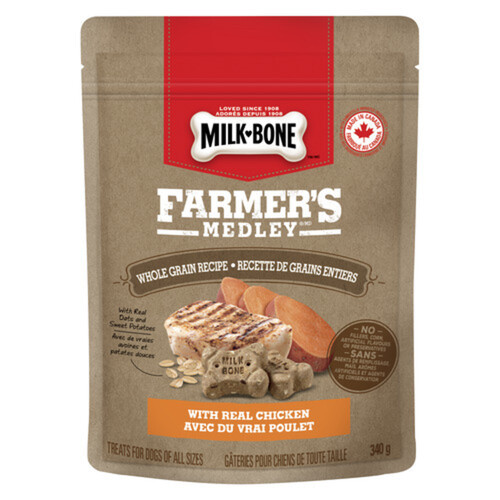 Milk-Bone Farmer's Medley Dog Biscuits Whole Grain With Chicken 340 g