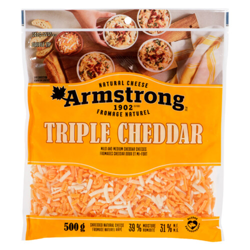 Armstrong Shredded Cheese Blend Triple Cheddar 500 g