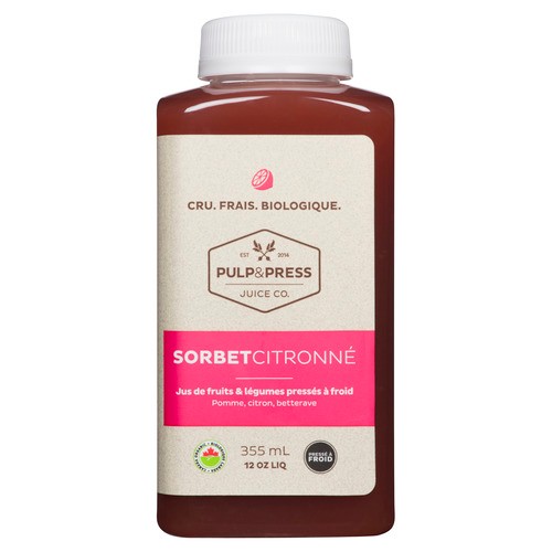 Pulp & Press Juice Cold Pressed Juice Lemon Sherbet 355 ml