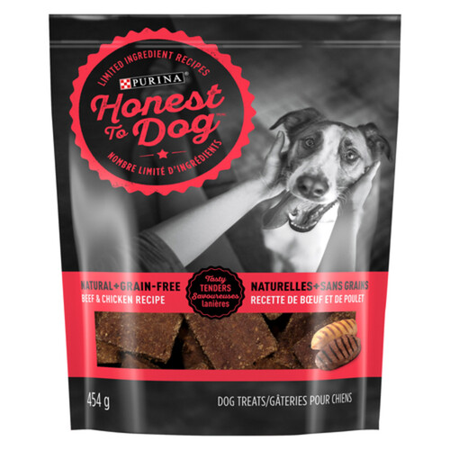 Honest to Dog Treats Grain Free Beef & Chicken Recipe Natural 454 g