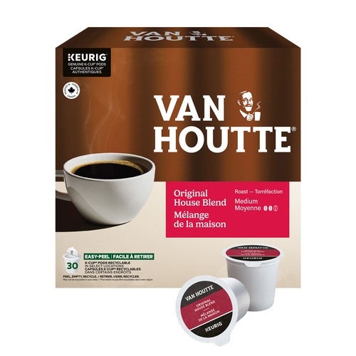 Van Houtte Coffee Pods Original House Blend Medium Roast 30 K-Cups 285 g