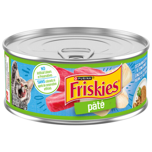 Friskies Wet Cat Food Pâté Ocean Whitefish & Tuna Dinner 156 g