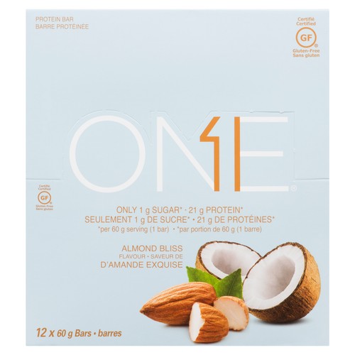 Oh Yeah! ONE Gluten-Free Protein Bars Almond Bliss 12 x 60 g