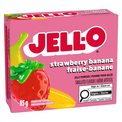 Jell-O Jelly Powder Strawberry Banana 85 g