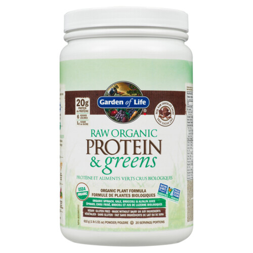 Garden Of Life Organic Raw Protein & Greens Chocolate 610 g