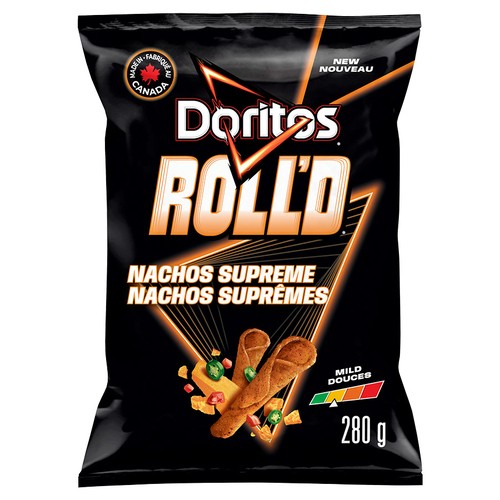 Doritos Roll'd Tortilla Chips Nachos Supreme Flavoured 280 g