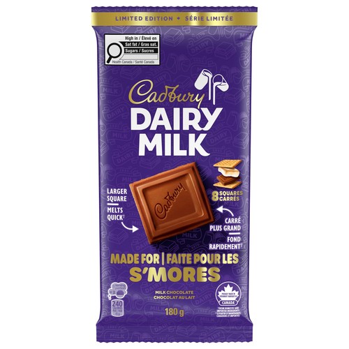 Dairy Milk Chocolate Bar S'mores 180 g