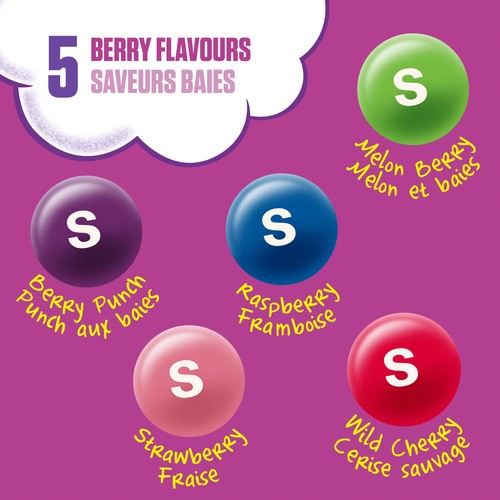 Skittles Wild Berry Chewy Candy Full Size Bag 61 g