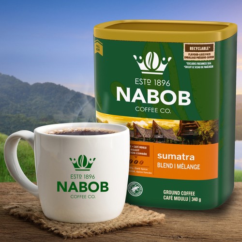 Nabob Ground Coffee Sumatra Blend Dark Roast 340 g