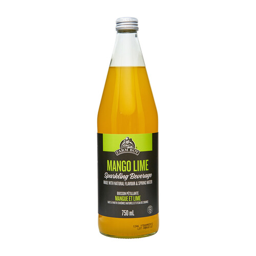 Farm Boy Sparkling Beverage Mango Lime 750 ml (bottle)