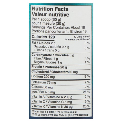 Vega Gluten-Free Protein & Greens Drink Mix Vanilla 526 g