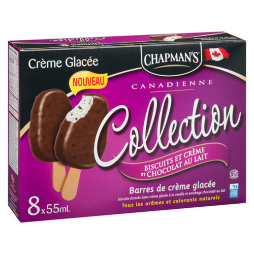 Chapman's Ice Cream Collection Cookies And Cream 8 x 55 ml