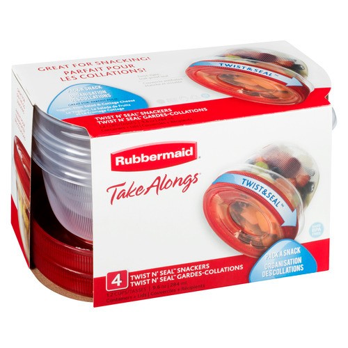 Rubbermaid Take Alongs Twist & Seal 4 Pack