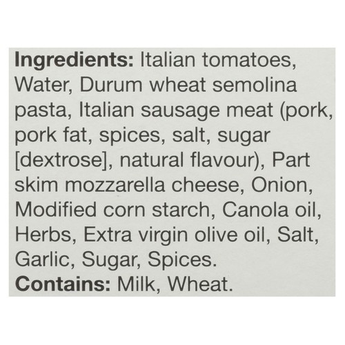 Mikes Frozen Pasta Sausage Spaghetti 275 g