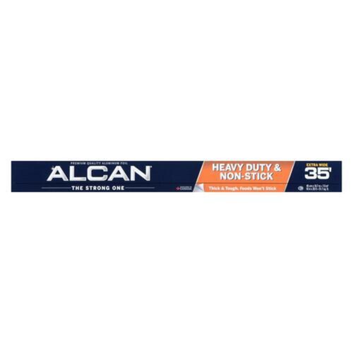 Alcan Non-Stick Aluminum Foil Extra Wide 18 Inch x 35 Feet 