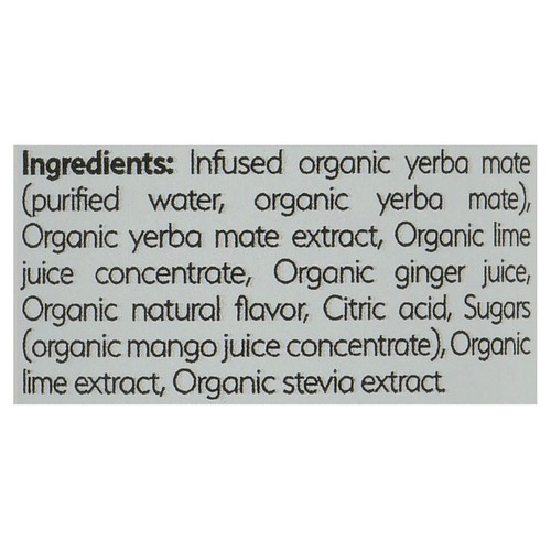 Mateina Yerba Mate Energy Infusion Mango Key Lime 355 ml