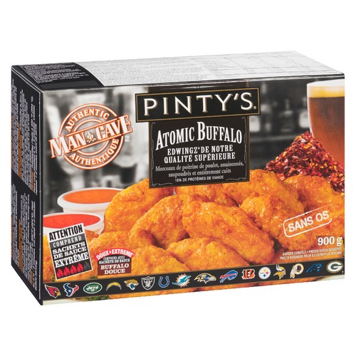 Pinty's Man Cave Atomic Frozen Buffalo Chicken 900 g