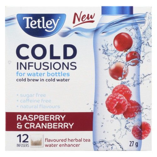 Tetley Cold Infusions Raspberry & Cranberry 12 Infusers